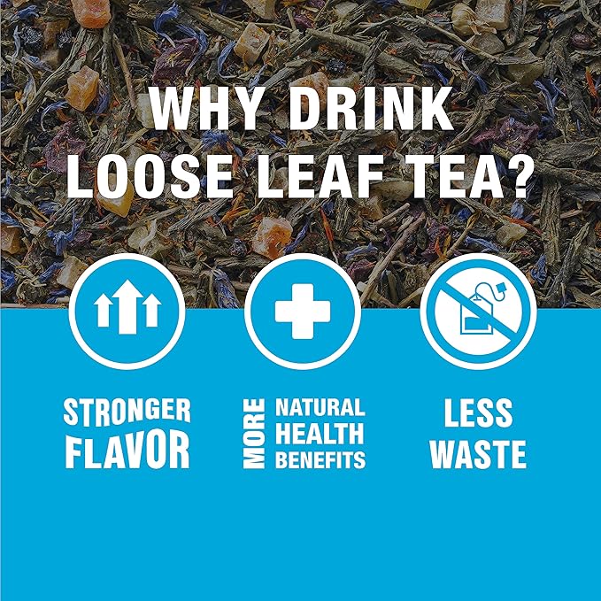 Tiesta Tea - 7 Green Teas Dry Flight Sampler, Loose Leaf, Medium Caffeine Hot & Iced Tea, Premium Green Tea Blends, 7 Resealable Sample Pouches