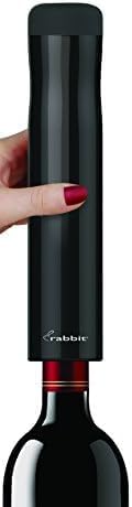 Rabbit Automatic Electric Corkscrew Wine Bottle Opener, One Size, Shiny Black (Pack of 12)