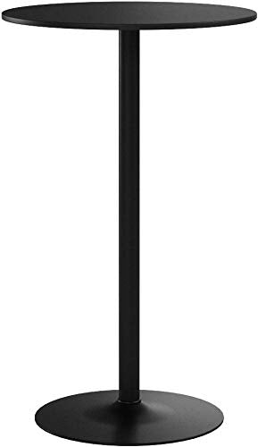 Pearington Santina 2 Pack Round Bar and Pub Table, Black