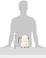Load image into Gallery viewer, SMEG 50's Retro Style 7 Cup Electric Water Kettle with Automatic Shutoff, Removable Base, and Water Indicator, KLF03CRUS, Cream