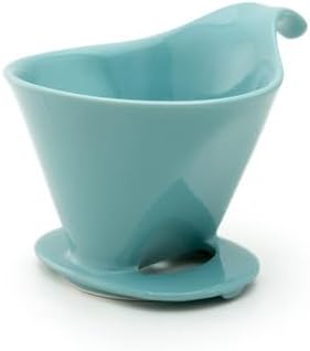 Zero Japan - Bee House Pour Over Coffee Dripper - Lead-Free & Cadmium-Free Ceramic Coffee Maker with Elegant Peek Hole, Drip Cone Brewer Coffee Gifts, Brewing Accessories - Ice Blue, Standard Size