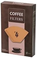 200 Count #4 Cone Coffee Filters 8-12 Cups, Disposable Coffee Filters 4 Cone Paper Unbleached Natural 4 Filters Paper Compatible with Ninja, Drip and Pour Over Coffee Maker