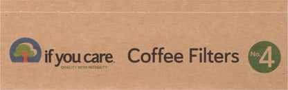 If You Care # 4 Cone Shaped Unbleached All Natural Compostable Coffee Filters, 100 Count (Pack of 1), Chlorine Free