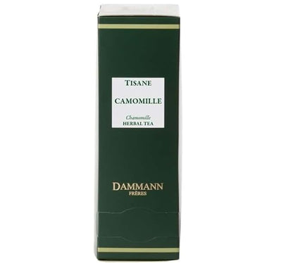 Dammann Freres Sachets, Chamomile Tea Bags, Premium Gourmet French Herbal Tea, Indiviudally Wrapped, 21 Count (Single Pack)