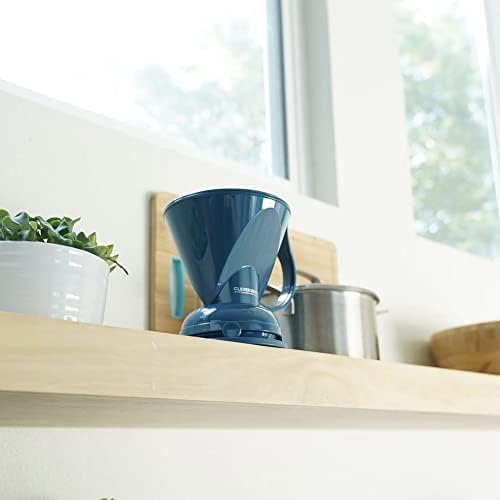 Clever Coffee Dripper and Filters, Large 18 oz| Barista's Choice| Safe BPA Free Plastic|Includes 100 Filters (Peacock Blue)