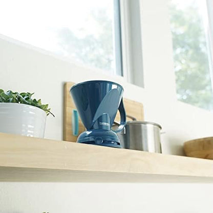 Clever Coffee Dripper and Filters, Large 18 oz| Barista's Choice| Safe BPA Free Plastic|Includes 100 Filters (Peacock Blue)