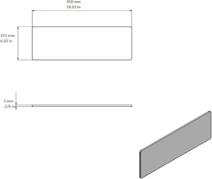 Rattleware 18" x 6" Premium Tamping Mat – Heat Resistant Non Slip Rubber Packing Surface for Espresso Bars, Coffee Counters – Protects Countertops and Keeps Workspace Clean
