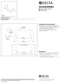 Delta Faucet Dryden Toilet Paper Holder, Champagne Bronze, Bathroom Accessories, 75150-CZ