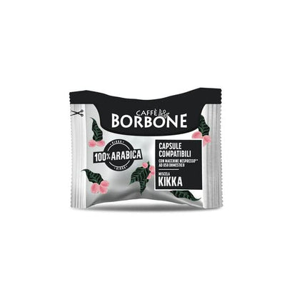 Caffe Borbone Nespresso Compatible Coffee Pods, Kikka 100% Arabica, Medium Roast, Rich and Balanced - NOT compatible with Vertuo - 50 Count