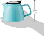 Load image into Gallery viewer, FORLIFE Bell Ceramic Teapot with Basket Infuser 26-Ounce/770ml, Turquoise