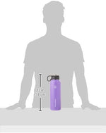 Load image into Gallery viewer, ThermoFlask 40 oz Double Wall Vacuum Insulated Stainless Steel Water Bottle with Spout and Straw Lids, Plum