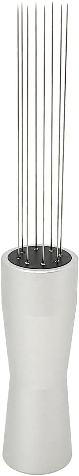 Espresso Coffee Stirrer Wdt Tool Espresso Distribution Tool Needle Type Coffee Powder Stirrer Hand Tamper Distributor Coffee Stirring Tool for Cafe Barista Kitchen Gadgets Silver
