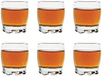 Vikko 2.75 Ounce Shot Glasses, Set of 6 Small Liquor and Spirit Glasses, Durable Tequila Bar Glasses For Alcohol and Espresso Shots, 6 Piece Shooter Glass Set
