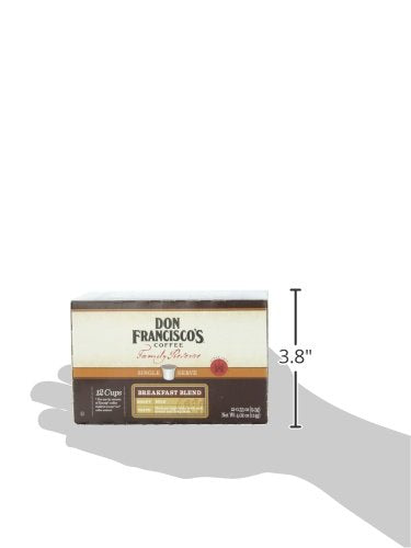 Don Francisco's Breakfast Blend Dark Roast Coffee Pods - 12 Count - Recyclable Single-Serve Coffee Pods, Compatible with your K- Cup Keurig Coffee Maker (Pack of 2)
