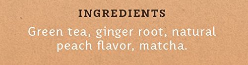 Stash Tea Ginger Peach Green Tea & Matcha Blend, Box of 100 Tea Bags (Packaging May Vary)