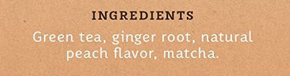 Stash Tea Ginger Peach Green Tea & Matcha Blend, Box of 100 Tea Bags (Packaging May Vary)