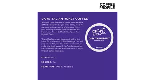Eight O'Clock Coffee Dark Italian Roast K-Cups