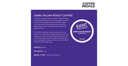 Eight O'Clock Coffee Dark Italian Roast K-Cups