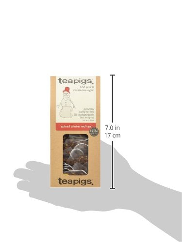 Teapigs Spiced Winter Red Tea, 1.3 oz, 15 Count (Pack of 6)