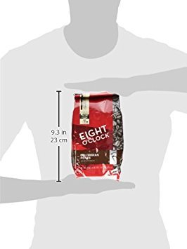 Eight O'Clock Coffee 100% Colombian Peaks, Medium Roast, Whole Bean Coffee, 22 Ounce (Pack of 1), 100% Arabica, Kosher Certified