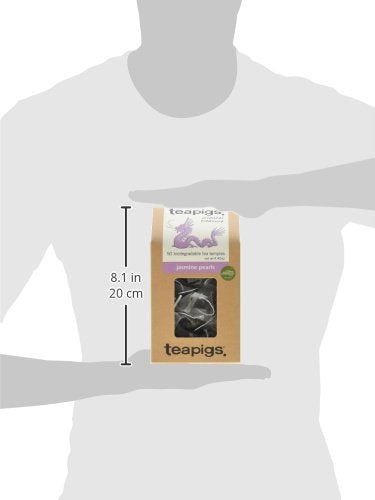 Teapigs Jasmine Pearls Tea Bags Made with Whole Leaves, caffeine-free, natural ingredients(1 Pack of 50 Teabags)