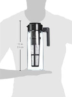 Load image into Gallery viewer, Takeya Tritan Cold Brew Coffee Maker - Airtight Pitcher with Leak-Free Lid - BPA-Free Cold Brew Maker with Silicone Handle - Dishwasher-Safe Pitcher for Homemade Cold Brew - 2 Quart, Black