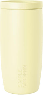 Load image into Gallery viewer, Simple Modern Travel Coffee Mug Tumbler with 360° Lid | Ceramic-Lined Insulated Stainless Steel Cold Brew Iced Coffee Cup Thermos | Gifts for Women Men Her Him | Voyager Signature | 16oz | Buttercup