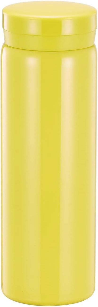 10oz Mini Water Bottle Stainless Steel Thermos Small Flask - Insulated Vacuum, Leak Proof, Keeps Drinks Hot/Cold - Ideal for Coffee, Tea, Water - Yellow