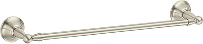 Moen DN6824BN Sage 24-Inch Wall Mount Bathroom Single Bar Towel Bar, Brushed Nickel