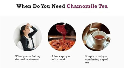 Damtuh Chamomile Tea – 100% Pure Chamomile, Caffeine-Free Herbal Tea, 10 Tea Bags (1g each)