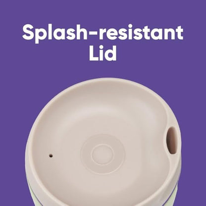 Owala SmoothSip Insulated Stainless Steel Coffee Tumbler, Reusable Iced Coffee Cup, Hot Coffee Travel Mug, Perfect for Cappuccino, BPA Free, 10 oz, Green (Hip Cactus)