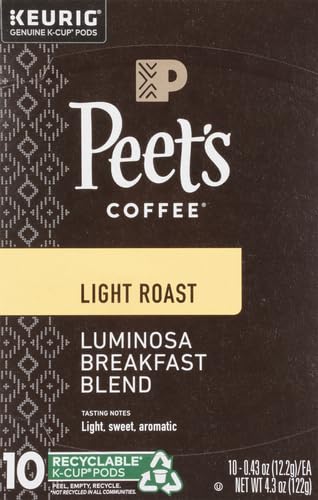 Peet's Coffee K-Cup Pack Colombia Luminosa, 10ct