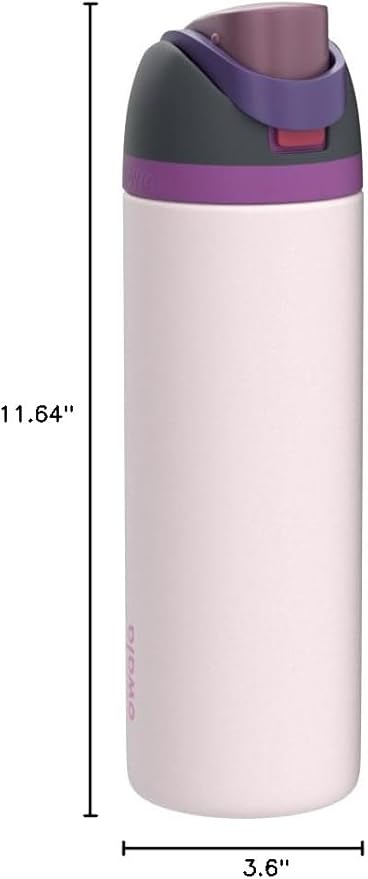 Owala FreeSip Insulated Stainless Steel Water Bottle with Straw for Sports, Travel, and School BPA-Free Sports Water Bottle, 40 oz, Dreamy Field