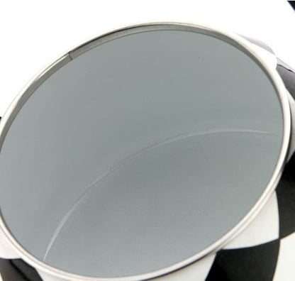 Whistling Tea Kettle for Stove Top Enamel on Steel Teakettle, Supreme Housewares Harlequin Pattern Tea Kettle Cute Kitchen Accessories Teteras (2.4 Quart, Black and White Diamond Check)