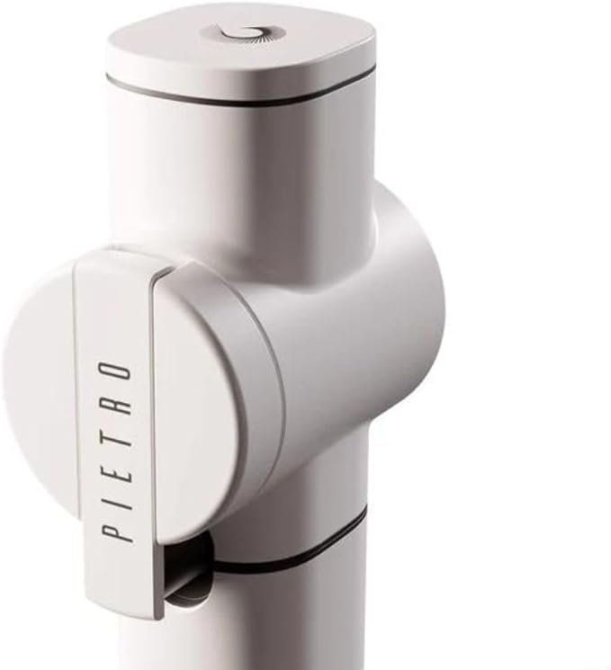 Pietro Manual Coffee Grinder - Made in Italy - By Fiorenzato (White)