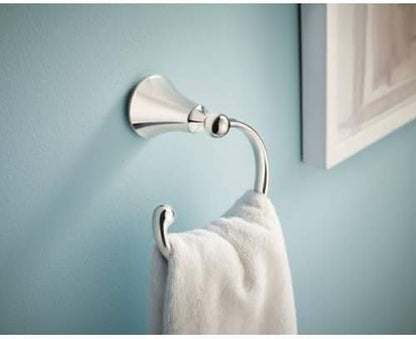 Moen YB5286CH Wynford Bathroom Hand -Towel Ring, Chrome (Pack of 2)