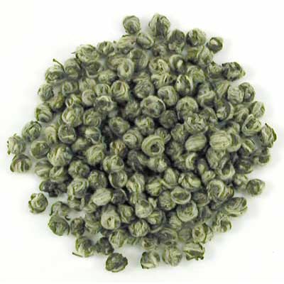 Dragon Pearls Green Tea Pouches | Loose Leaf Hand Rolled - 4oz | Spring Harvest from Fujian China | Floral Aroma | Steamed Green Tea | Whole Leaf Pearl Style Tea