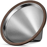 Load image into Gallery viewer, Reusable Metal Coffee Filter with Double-layer Stainless Steel, Coffee Dripper, Compatible with Chemex, Hario V60 emex, Hario and Other Carafes, Paperless Coffee Filter for Sustainable Brewing