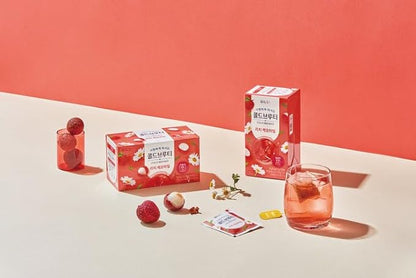 Damtuh Lychee Chamomile Cold Brew Tea - Zero Carbs Zero Sugar, Sweet Cold Tea Beverage with Stevia 30g (20 tea bags)