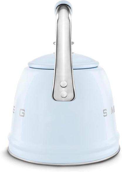 SMEG Retro Stovetop Whistling Kettle – 2.4Q (Pastel Blue)