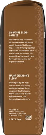 Load image into Gallery viewer, Peet's Coffee, Dark Roast Ground Coffee - Major Dickason's Blend 36 Ounces (2 Bags of 18 Ounces)