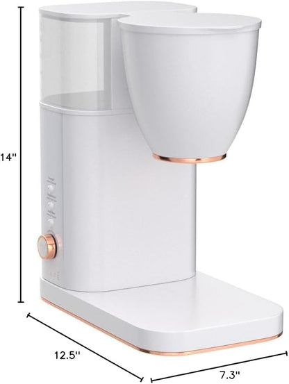 Café Specialty Drip Coffee Maker | 10-Cup Glass Carafe | WiFi Enabled Voice-to-Brew Technology | Smart Home Kitchen Essentials | SCA Certified, Barista-Quality Brew | Matte White