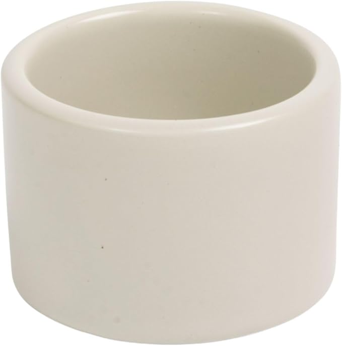 Folk Ceramics Leonard Ceramic Espresso Cups | Modern Stackable Demitasse Mugs for Espresso | Thick Walled, Handleless, Durable, Dishwasher & Microwave Safe | Set of 2, 3oz | Fog Grey