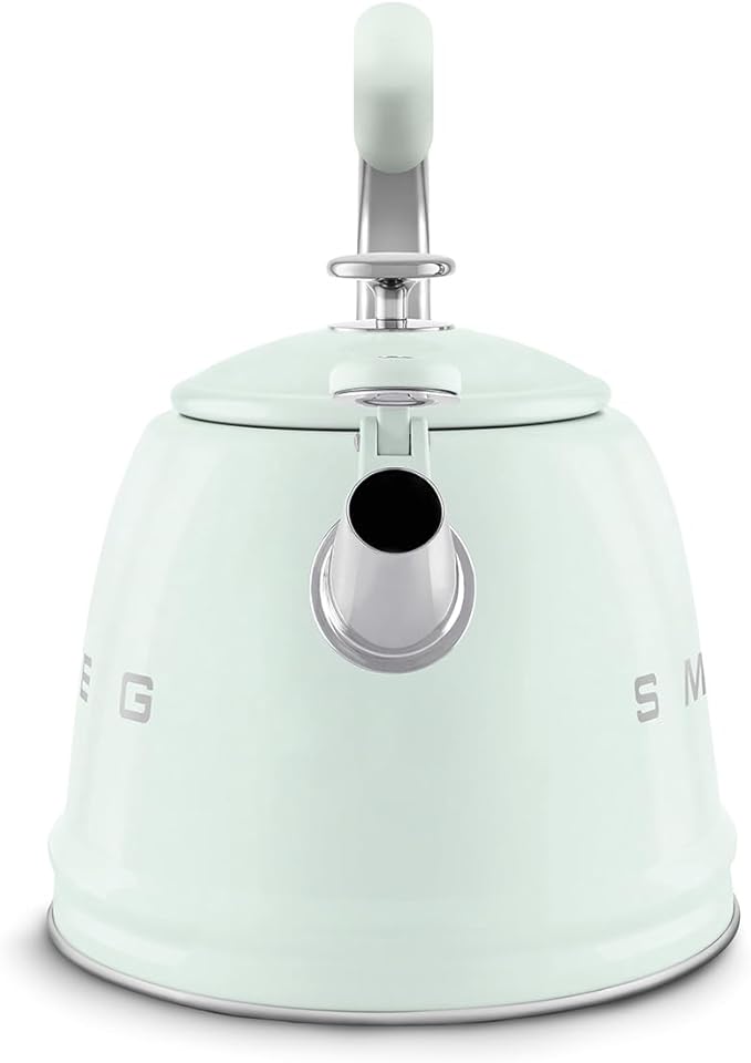 SMEG Retro Stovetop Whistling Kettle – 2.4Q (Pastel Green)