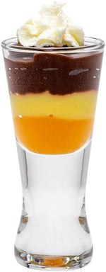 Load image into Gallery viewer, Restaurantware-1.5 Ounce Dessert Shot Glasses, 60 Fine-Blown Appetizer Shot Glasses - Hourglass Silhouette, Serve Shots Or Tasting, Clear Glass Mini Dessert Cups, Heavy Base, For Parties or Weddings