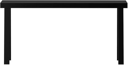 Plank+Beam Solid Wood Console Table, 66 Inch, Sofa Table, Narrow Entryway Table for Hallway, Behind The Couch, Living Room, Foyer, Easy Assembly, Black