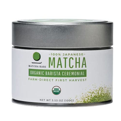 Dr. Weil Matcha Kari - Organic Matcha Green Tea Powder - 100 grams - Japanese Barista Grade