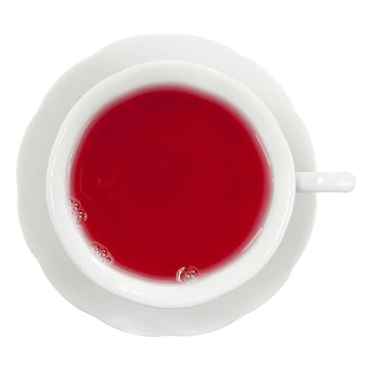 English Tea Store Blue Eyes Herbal Tea Pouches - 4oz | Loose Leaf Fruit Tea Blend with Caramel Cornflower Petals | Refreshing Caffeine Free Summer Cooler or Winter Reminder