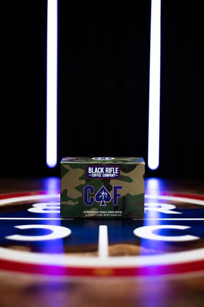 Black Rifle Coffee Company CAF, 50 Count, Medium Roast K Cups - Single Serve K Cups Coffee Pods - Kcup Pods Compatible with Keurig 1.0 & 2.0 - Made from Arabica Beans