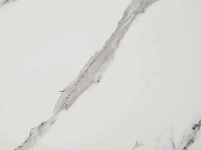 Round Coffee Table for Living Room, Mid-Century Modern Design, D30 x H17, 2-Tier Structure, Clear Glass Top and White Marble Finish Wood Shelf, Sleek Conical Metal Legs with Gold Finish Frame